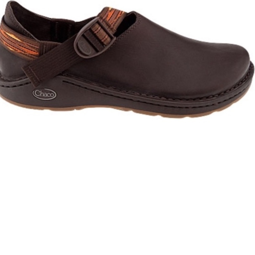 Chaco Men's Brown Slip-On Shoes with Orange Accents